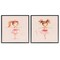 Stupell Industries Little Ballerina Dancers 2pc Framed Giclee Wall Art Set Design by Andrea Haase